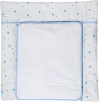Schardt Wickelauflage 80x75cm mit Frotteebezug, Herzchen blau