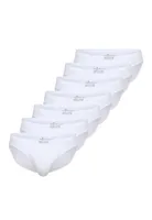 TOM TAILOR Herren Slips, 7er Pack - Mini-Slip, Briefs, Pure Baumwolle, Jersey, uni Weiß XL