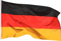 PHENO FLAGS Deutschland Flagge 90x150 cm Deutsche Fahne für Flaggenmast, 2 Ösen