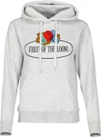 Fruit of the Loom Fruit of the Loom Damen Kapuzenpullover mit großem Vintage-Logo, Farbe:graumeliert, Größe:2XL