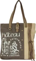 Sunsa Damen Handtasche. Große Tasche aus Canvas & Leder. Nachhaltiger Shopper.