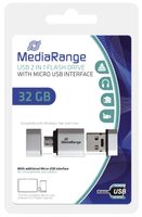 MediaRange MR932 USB Mobile 2 in 1 OTG USB-Stick 32GB