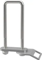U-Bügelschraube M10 mit Klemmplatte, Zurröse und Stopmuttern Trailer verzinkt SUPROD, M10, LW=41, LH=150 mm