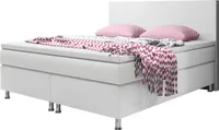Inter Handels Boxspringbett Madrid 180x200 cm Kunstleder Weiß
