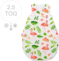 Śpiworek niemowlęcy całoroczny ocieplany 75 cm- flamingi