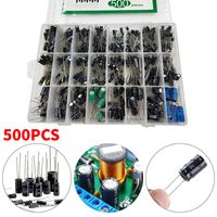 500x 24 Types Elektrolyt Kondensatoren Elkos Capacitors Sortiment 0,1-1000UF Set