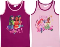 Disney Princess tílko pro dívky tílko spodní prádlo fialová/růžová 110/116 (balení 2)