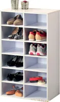 Szafka na buty z drewna, regał do przedpokoju nawet do 12 par obuwia