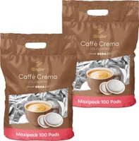Tchibo Kaffeepads Vorratspack Maxipack, Caffè Crema vollmundig, 200 Stück – 2x 100 Pads (Kaffee, ausgewogen und vollmundig), nachhaltig, geeignet für Senseo Maschinen
