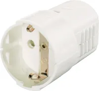 GAO 627747 Schutzkontaktkupplung Kupplung Kunststoff 230 V Weiß IP20