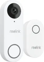 Reolink Video Türklingel WLAN 5MP Doorbell Kamera 2,4/5 GHz WiFi, Personenerkennung kabelgebundene mit Chime, Außenbereich, Weiß