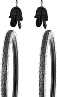 2x 24 Zoll Reifen Kenda 24x1.95 Zoll 50-507 mit Weisswand inkl. Schläuche mit Dunlopventilen