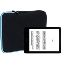 Slabo Tablet Tasche für Amazon Kindle Paperwhite Signature Edition (11. Generation | 2021) Hülle Case Neopren - TÜRKIS / SCHWARZ