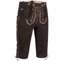 PAULGOS Herren Trachten Lederhose - Kniebund - Echtes Leder - Übergröße 62 - 72