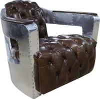 JV Furniture Chesterfield křeslo stylový design