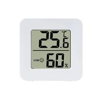 10 Stück Thermometer für Innenräume, Raumthermometer Digital Innen, LCD Intelligentes Hygrometer