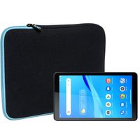 Slabo Tablet Tasche für Lenovo Tab M7 Hülle Case Neopren - TÜRKIS / SCHWARZ