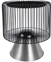 Beistelltisch Natassia 100 Schwarz / Silber
