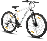 Hiland Mountainbike MTB 29 Zoll mit Aluminiumrahmen Scheibenbremse Speichenräder Jugendliche Fahrad Herr Damen Einteiliges Fahrradrad