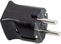 Kopp - Stecker mit Erdung - Schwarz