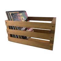 Schallplatten Holzkiste/Aufbewahrungskiste, Natur, für LPŽs