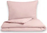 Kvalitex Pościel flanelowa 140x220, 70x90cm różowa