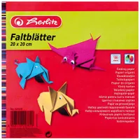 Herlitz Origami skládací archy 200 x 200 mm různé barvy 100 listů