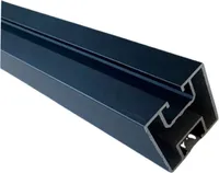 PV Montageschiene Typ 2 Duro in schwarz (1,6mm) Ausführung 1.20 m