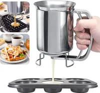 Teigportionierer Edelstahl Teigportionierer, 900ML Pfannkuchenteigspender