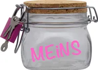 Spardose Geld Geschenk Ideen Meins Transparent Größe S 0.5 Liter
