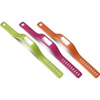 Garmin - Uhrenarmband - Ersatzarmbänder vivofit orange - pink - grün (klein)