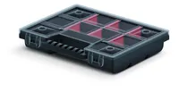 box organizér 195x155x35mm NOR KNO20154-S429 čierny plastový Kistenberg