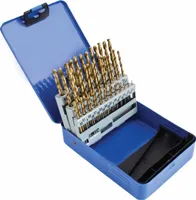 Spiralbohrer-Set 1-6,5 mm Titanbeschichteter Bohrer