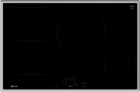 Neff T58SHS1L0 N70 Autarkes Induktionskochfeld, Glaskeramik, 80 cm breit, Twist Touch, Kindersicherung, 4 Kochzonen, Edelstahlrahmen