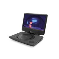 Caliber Tragbarer DVD-Player fürs Auto - 10-Zoll-Bildschirm mit USB und Akku - Kopfhöreranschluss - Schwarz (MPD125)