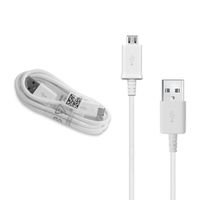 Originálny kábel Samsung Micro USB - vysokorýchlostný nabíjací kábel - kábel na rýchle nabíjanie - nabíjací kábel pre smartfón so systémom Android, 1,5 m, biely, ECB-DU4EWE - hromadne
