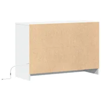vidaXL Szafka pod telewizor z oświetleniem LED Biała 91x34x61 cm Materiał drewnopochodny