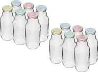 12 x 330ml TO- Flasche für Saft mit Schraubverschluss Ø 43 Glasflaschen
