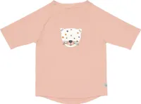 Lässig Splash & Fun Schwimmshirt Badeshirt Rashguard Kurzarm Leopard pink, 07-12 Monate Größe 74/80