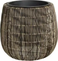 TrendLine Polyrattan Pflanztopf Ø 45 x 40 cm braun
