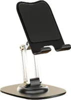 INF Faltbarer Telefonhalter für den Schreibtisch Schwarz