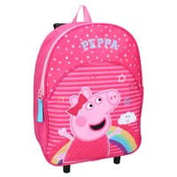 Peppa Pig - Kinder Trolley-Rucksack, 33x25x10 cm, rosa