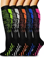 ALSTER HERZ® 3x sportliche, bunte Kompressionssocken, Damen Herren, A0529 40-46 L/XL