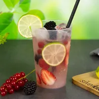 100 Trinkbecher aus Kunststoff, 300 ml, Transparent, Mehrweg Becher