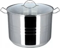 KADAX Kochtopf "Sveg", hoher Topf mit Deckel aus Edelstahl, Universal-Kochtöpfe, Gemüsetopf, Silber, 21L