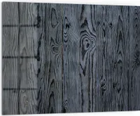 DEQORI Küchenrückwand Glas 80x60 cm 'Kieferholzmaserung' Spritzschutz Bad Rückwand