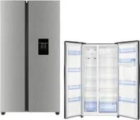 PKM NoFrost Side by Side Kühlschrank 529L Wasserspender silber