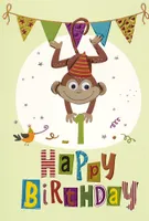 1. Geburtstag - Collage - Glückwunschkarte im Format 11,5 x 17 cm