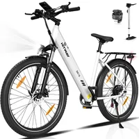 HITWAY E Bike Elektrofahrrad, 27.5 Zoll E-Fahrrad E-Bike Pedelec Mountainbike 250W/36V/12Ah Akku, 7 Gang MTB Ebike für Erwachsene, Reichweite 40-80km