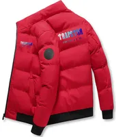 ASKSA Herren Winterjacke Steppjacke Warm Leichte Jacke Farbverlaufsmuster uebergangsjacke mit Reissverschluss, Rot, L